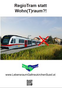 Plakat RegioTram statt Wohn(T)raum?!